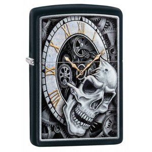 Zippo Collectible  Skull and Clock - Empty NO FUEL)  29854